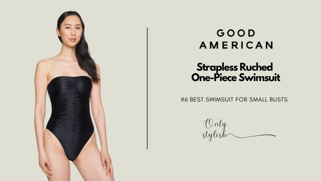Good American - Strapless Ruched One-Piece Swimsuit