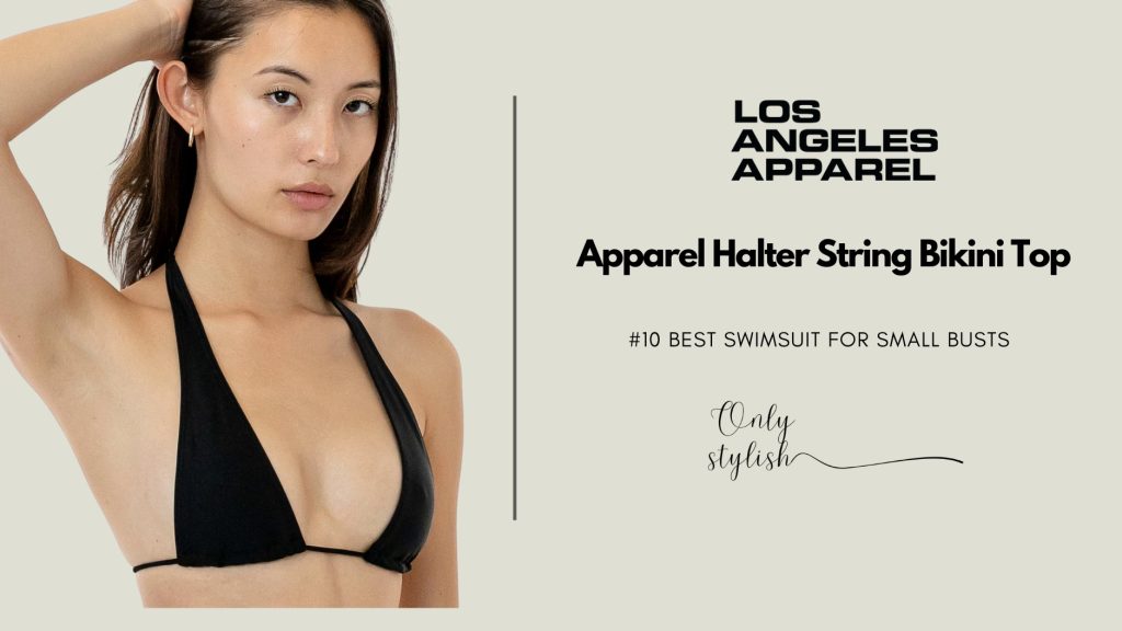 Los Angeles Apparel Halter String Bikini Top